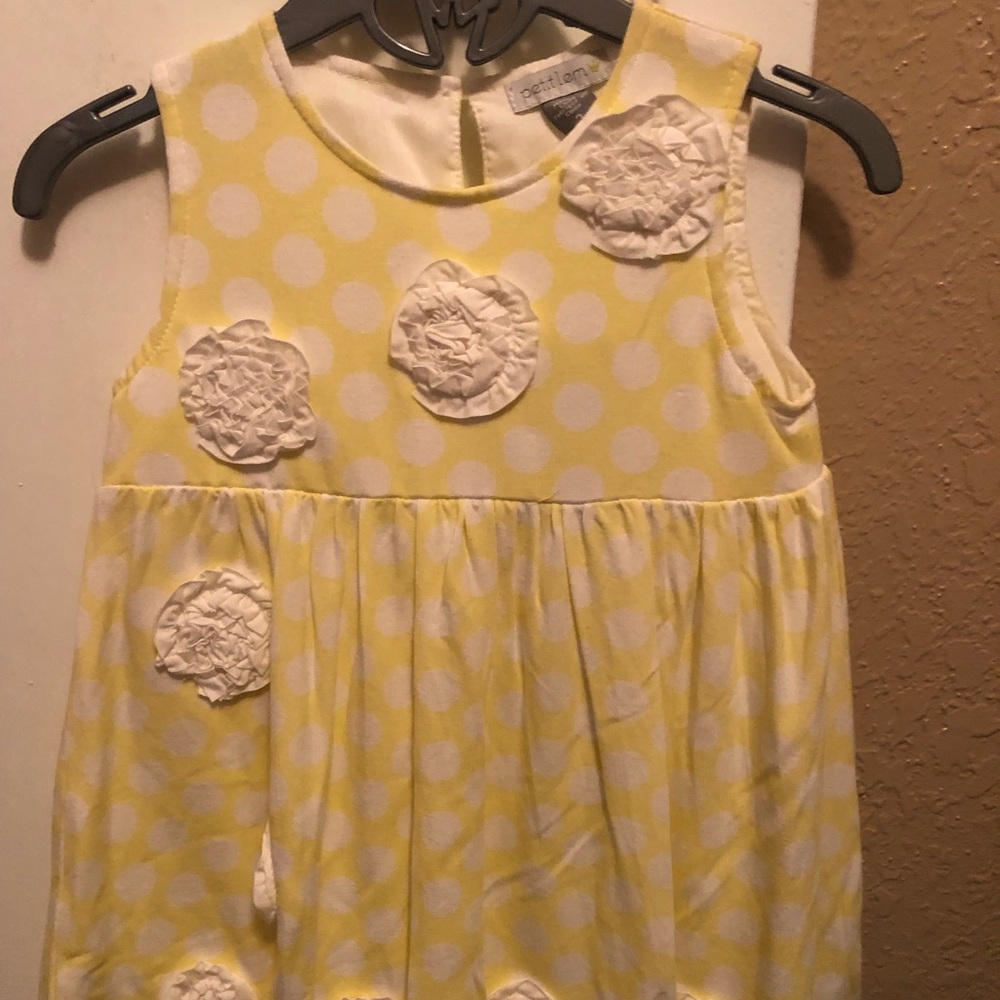 Petit Lem Yellow Polkadot Dress - Picture 2 of 4